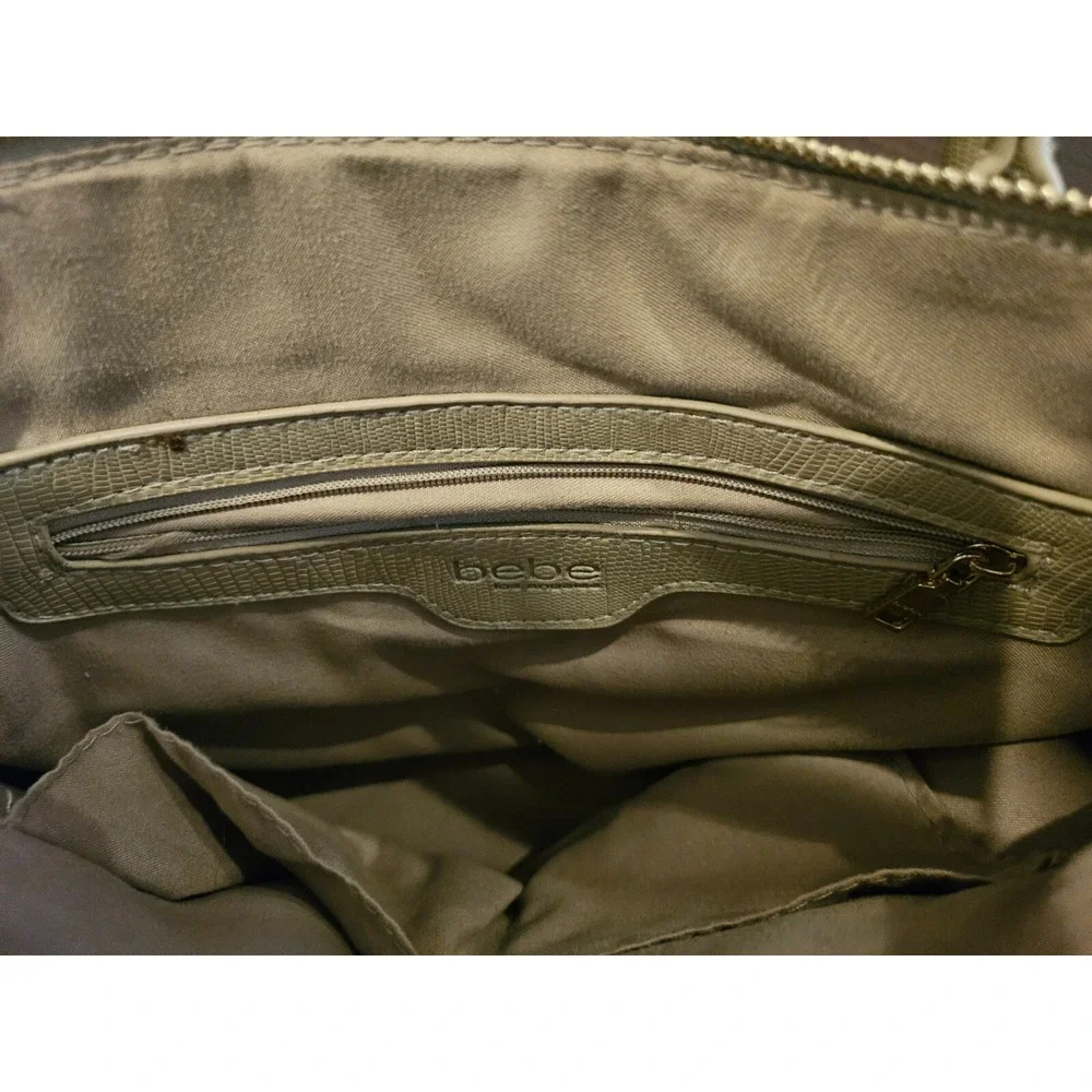 Bebe‎ Tan Faux Crocodile Bag Adjustable Strap or Handbag